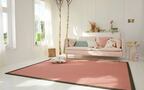 teppich rosa mit borduere